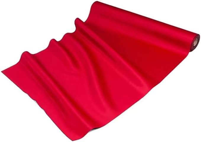 Premium Neoprene Protective Floor Runners,27" Wide x 20Ft Long,2mm Thickness, Red Carpet Runner,Reusable Anti Slip Covering for Construction and Renovation and Moving,Protects All Floors